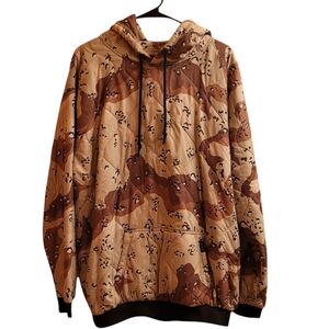 WRMFZY Camo Woobie Hoodie Pull Over, Size Large